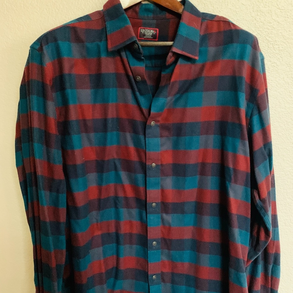 Untuckit Flannel Button Down
